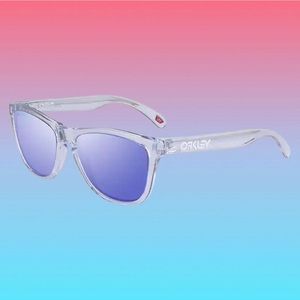 Oakley frog skins clear with blue lenses